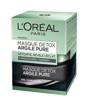 L'Oreal Paris 3 Pure Clays and Charcoal Detox Mask 50 ml