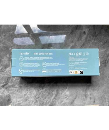 Terviiiix Mini Hair Smoothing Iron - Portable Ceramic Straightener for Short Hair & Curls - Ideal for Travel - Lightweight & Compact - Blue - Buy Online on GoSupps.com