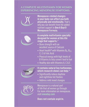 Women's Menopause Support One A Day Tablets - Complete Nutrition for Menopausal Women - Buy Online on GoSupps.com