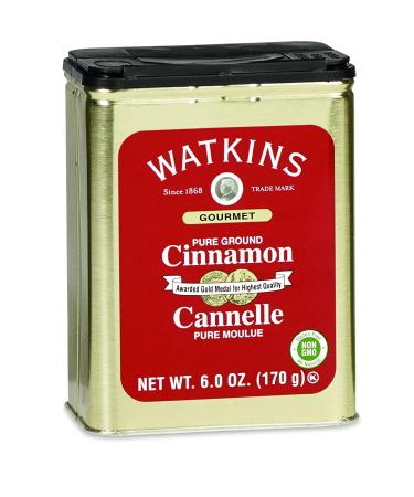 Watkins Pure Ground Cinnamon - 6 oz Gourmet Spice Tin | Premium Flavor - Buy Online on GoSupps.com