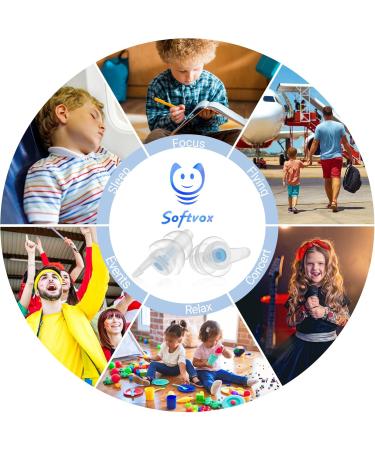 Kids Earplugs (6-12 yrs) - 25dB Hearing Protection for Flying Concerts & Sleep - Noise Sensitivity Ear Plugs for Small Ear Canals - Buy Online on GoSupps.com