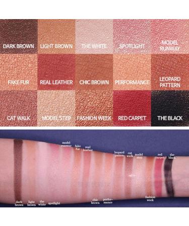Makeup Pallet for Eyes - 15 Colors Matte Eyeshadow Palette | Pigmented Shimmer Eye Shadow Palette Blendable Long Lasting Waterproof Makeup Kit Kot-au - Buy Online on GoSupps.com