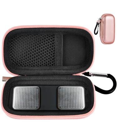 Heart Rate Monitor Case Compatible with AliveCor KardiaMobile Personal EKG/for AliveCor KardiaMobile 6L/ for Sec Heart Monitor. Storage Carrying Holder Fits for Pill Organizer -Rose Gold (Box Only) Pink