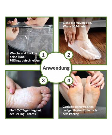 LumiLine Callus Removal Socks - 2 Pairs Green - Effective Foot Care for Smooth Skin - Buy Online on GoSupps.com