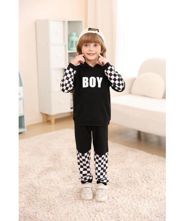 Borlai Kids Baby Boy Hooded Dinosaur Sweatshirt and Camo Pants Set, 3-4 Years, Black - Buy Online on GoSupps.com