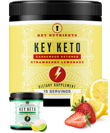 BHB Exogenous Ketones Powder - Strawberry Lemonade Keto Exogenous Ketones, Keto BHB Powder, Ketones Exogenous Ketone Powder - BHB Powder - Instant Keto Drink Mix for Keto Boost (15 Servings) Strawberry Lemonade 15 Servings