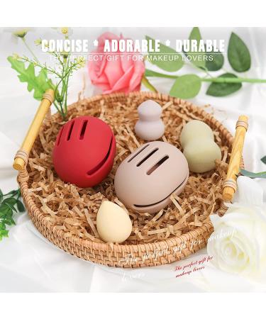 FERYES Makeup Sponge Holder - Shatterproof Silicone Case for Beauty Blender - Khaki - Buy Online on GoSupps.com