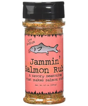 Mom's Gourmet - Spice Blends (Jammin’ Salmon Rub) Jammin’ Salmon Rub 4.5 Ounce (Pack of 1)