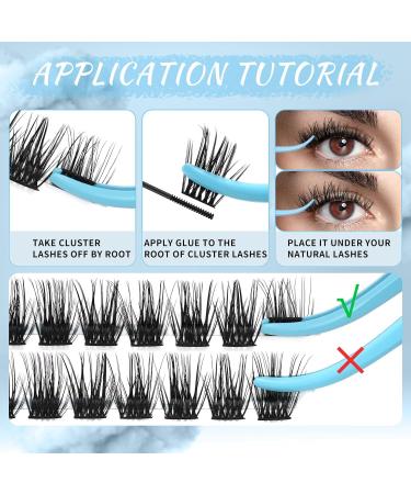 168 Pcs Tulip & Violet C-Mix Lash Clusters | DIY Eyelash Extensions Kit - Buy Online on GoSupps.com