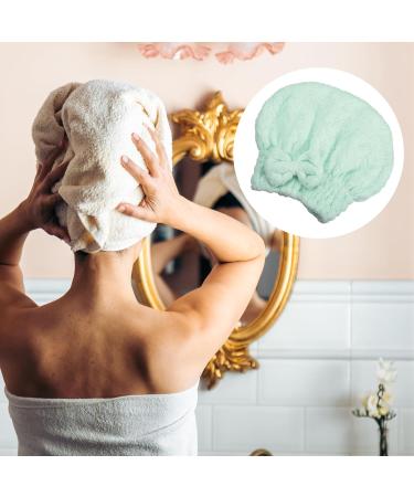 VOCOSTE Diamond Shape Hair Drying Towel - Quick Drying Lightweight & Strong Absorbent Dry Cap for After Bath Hair Care - Green - Buy Online on GoSupps.com