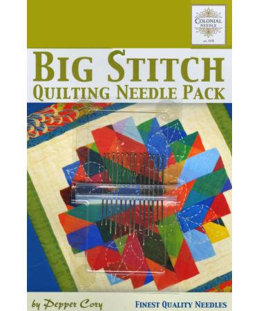 Colonial Needle CN-PC-2 Big Stitch Quilting Needle Pack by Pepper Cory