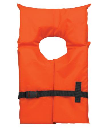Airhead Adult Type II Keyhole Life Jacket, Coast Guard Approved, Orange