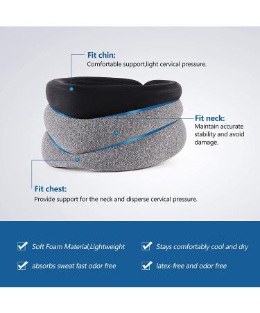 Soft Cervical Collar for Neck Pain Relief | Stabilizes & Aligns Vertebrae | Medium Size for Men & Women | Pack of 1 - Buy Online on GoSupps.com