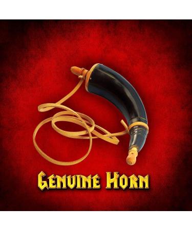 Mythrojan Hand Carved Black Powder Horn for Rifles - Civil War Reenactment Accessory - Buy Online on GoSupps.com