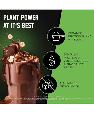 ESN Vegan Designer Protein Powder with Soy - Hazelnut Nougat - 900g - Buy Online on GoSupps.com