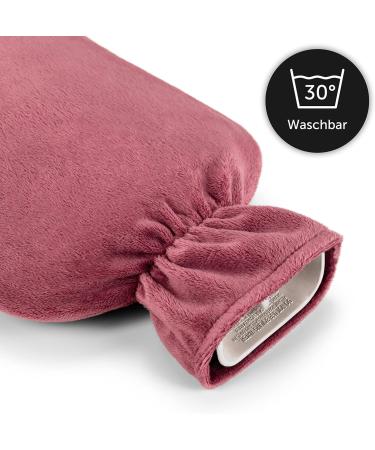 Blum Valley Baby Heat Bottle | 1.5L Washable Fluffy Hot Water Bottle | Soft Fleece & Natural Rubber | Ideal for Children & Babies Red - Buy Online on GoSupps.com