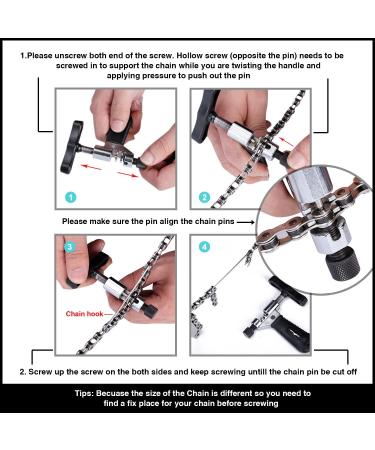 Oumers Universal Bike Chain Tool with Chain Hook - Bicycle Chain Repair Splitter Cutter Breaker | For Road and Mountain Bikes - Buy Online on GoSupps.com