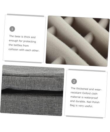 Amosfun Nail Storage Box Nail Polish Bag Portable Nail Polish Holder Nail Organizer Make up Traveling Organizer Bag Travel Make up Organizer Bag Makeup Storage Bag Nail Polish Carrying Bag - Buy Online on GoSupps.com