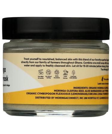True Moringa Moringa Face Mask | Deep Pore Detox & Clarifying Facial Mask | Vegan Skincare for Radiant Skin - Buy Online on GoSupps.com