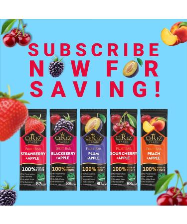 Cerez Pazari Dried Fruit Roll Ups 25g x 35 pack Snacks Variety Pack for Kids Healthy Fruit Snacks Bulk Vegan Real Fruit Bars Snacks with Strawberry Blackberry Plum Sour Cherry and Peach - Buy Online on GoSupps.com