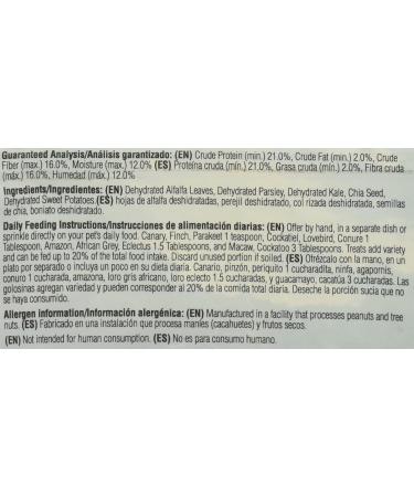 (4 Pack) Kaytee Forti Diet Prohealth Bird Greens Chia Sweet Potato 1 Ounce Each - Buy Online on GoSupps.com