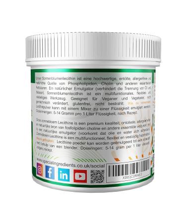 Buy High-Quality GMO-Free Sunflower Lecithin Powder 500g | International Shipping Available - Buy Online on GoSupps.com