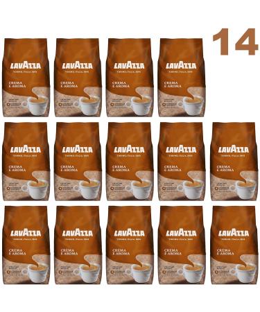 Buy LAVAZZA Whole Bean Coffee Crema E Aroma 14x1000g - Premium Italian Coffee Creamy & Aromatic 14kg | Pack of 6 - International Shipping Available - Buy Online on GoSupps.com