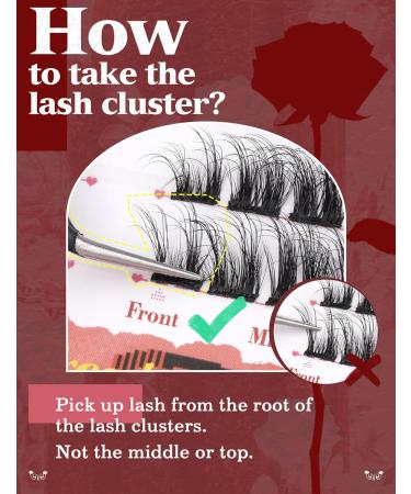 Goddvenus Eyelash Extension Kit - D Curl Wispy Lash Clusters with Glue and Tweezers - Buy Online on GoSupps.com