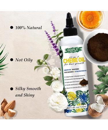 4 FL OZ Natural Chebe Hair Oil | Hair Growth & Scalp Moisturizer for All Hair Types - 1pc - Buy Online on GoSupps.com