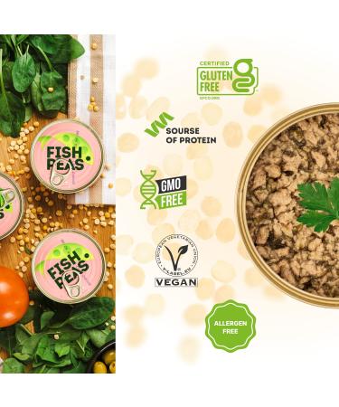 Plant Based Fish Peas Flakes with Nori Leaves - Gluten Free Vegan Meal Replacement Superfood - 140g x 4 Pack - Buy Online on GoSupps.com