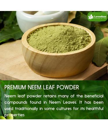 Lavendium Premium 500g (17.6oz) Neem Leaf Powder 100% Natural and Pure from Neem Leaves Neem Leaves Herbal Tea No Additives No Gluten No Sugar Vegan CA Neem 500 Gr - Buy Online on GoSupps.com