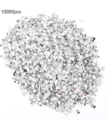 3Mm Manicure Decoration for Beauty Mobile Phone Pointed Plate Pointed Pen for Holder Filled With Plated Rhinestones Crafts Hobbies (white on silver) - Buy Online on GoSupps.com