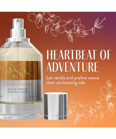 AHUJA Sacred Santal Eau de Parfum 3.4 fl oz -Unisex Perfume Sandalwood Violet Leaves and Cardamom Earthy Woody Scent w/Spicy Notes Best Alternative for Santal 33 Sacred Santal 3.4 Fl Oz (Pack of 1) - Buy Online on GoSupps.com