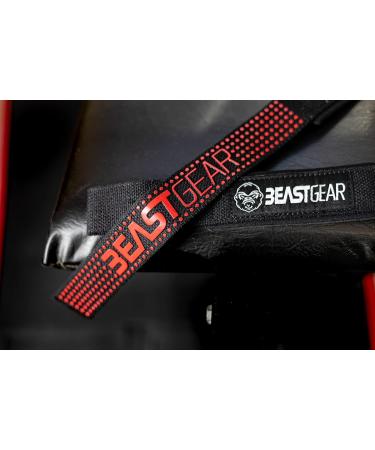 Beast Gear Strength Training Aids - Extra Strong Lifting Straps with Gel Knobs for Bodybuilding | 2 Set | 57cm Optimal Length | Ideal for Men & Women - Buy Online on GoSupps.com