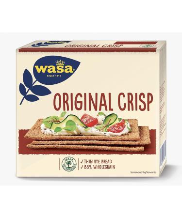 Wasa Crisp Original Crispbread - Pack of 18 (18 x 200g) | Delicious & Healthy Snack | International Shipping - Buy Online on GoSupps.com