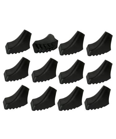 Mighty Peaks 12 pieces Nordic Walking Pads Trekking rubber buffer X-4TTW (soft) or X-4TTH (hard) and for all common Nordic walking stick -Nordic walking stock with a diameter of 10mm rounded-round - Buy Online on GoSupps.com