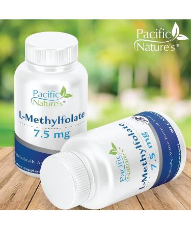 Pacific Nature's L-Methylfolate 7.5mg - 90 Capsules | Natural Folate for Wellness | Gluten-Free, Non-GMO | 90 Count - Buy Online on GoSupps.com