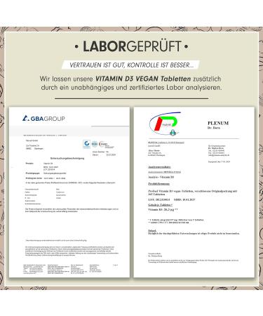 Vitamin D3 Vegan 1000 IU - 730 Tablets for Immune System Bones & Teeth - High Dose Lab Tested No Additives - Buy Now! - Buy Online on GoSupps.com
