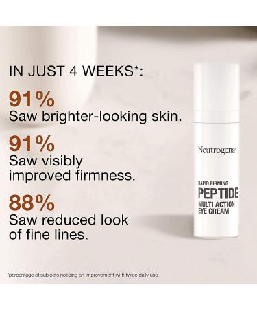 Neutrogena Peptide Multi Action Eye Cream 0.5 oz | Anti-Aging & Hydration - Buy Online on GoSupps.com