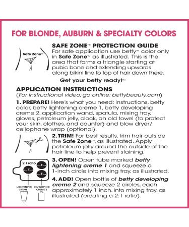 Love (Red) Betty - Premium Hair Coloring Kit for Intimate Areas | International Shipping Available - Buy Online on GoSupps.com