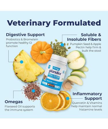 Glandex Dog & Cat Anal Gland Fiber Supplement Powder with Pumpkin & Digestive Enzymes Vet Recommended Healthy Bowels & Digestion - Boot The Scoot (Pork Liver 70g) Pork Liver 70g - Buy Online on GoSupps.com