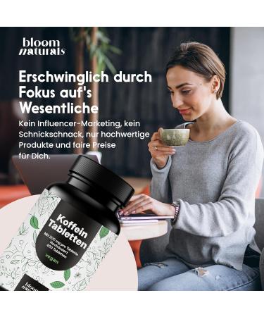High Dosed Caffeine Tablets - 400 Tablets - 200mg Caffeine Per Tablet - Vegan - Lab Tested & Made in Germany - Lab Tested - P - Buy Online on GoSupps.com