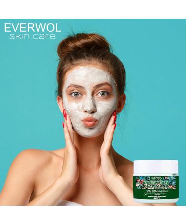 EVERWOL - LOT: 1 GREEN TEA FACE MASK 120ML with GREEN CLAY + 1 FACE BODY SCRUB - DEAD SEA SALT COCONUT 1KG. - Buy Online on GoSupps.com