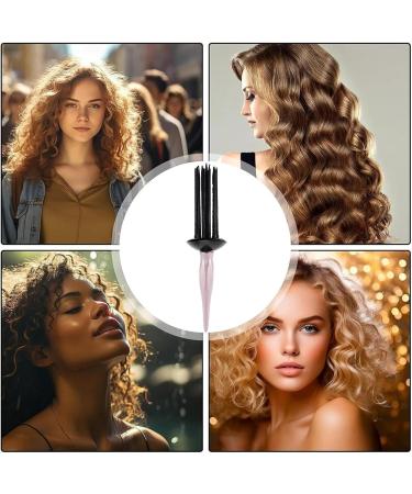 Curling comb styling tool for curly hair detangling roller brush curling comb nonslip professional hair brush for personal use at home light pink - Buy Online on GoSupps.com
