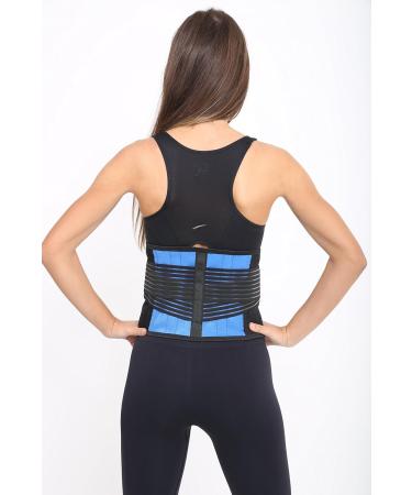 Neoprene Double Pull Lumbar Support Belt - XL (36-40 Inches) - Back Pain Relief - Buy Online on GoSupps.com