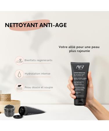  AYV Cosmetics Caviar Perfection Facial Cleansing Gel - Exceptional Care for Radiant Skin - MADE IN FRANCE - 50ml - Buy Online on GoSupps.com