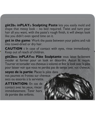 Got2B Styling InPLAY - Sculpt Paste for Hair 57g (Schwarzkopf) - Buy Online on GoSupps.com