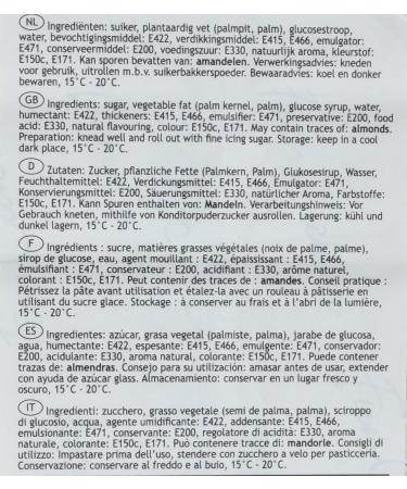 Funcakes Fondant Elegant Ivory - Easy to Use Smooth & Elastic Cake Decorating - Halal Kosher & Gluten-Free - 1 kg - Buy Online on GoSupps.com