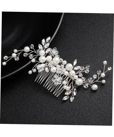 Didiseaon 1pc Pearl Comb Rhinestone Hair Accessories Crystal Side Comb Hair Comb Hair Claw Clips for Women Pearl Hair Barrettes Wedding Side Comb Alloy Rhinestones Props Bride - Buy Online on GoSupps.com