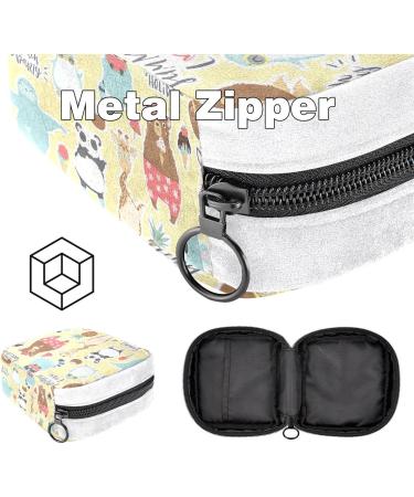 GIAPB Sanitary Napkin Storage Bag | Period Tampon & Makeup Pouch | Animals Summer Color - Buy Online on GoSupps.com
